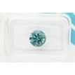 Round Shape Diamond Fancy Blue Greenish 1.39 Carat I1 IGI Certified