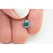 Loose Round Shaped Diamond Real 1.50 Carat Fancy Blue Color I1 Enhanced Natural