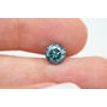 Loose Round Shaped Diamond Real 1.50 Carat Fancy Blue Color I1 Enhanced Natural