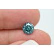 Loose Round Shaped Diamond Real 1.50 Carat Fancy Blue Color I1 Enhanced Natural
