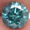 Loose Round Shaped Diamond Real 1.50 Carat Fancy Blue Color I1 Enhanced Natural