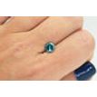 Loose Blue Diamond Round Shaped Fancy Color SI1 Real Natural Enhanced 1.37 Carat