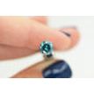 Loose Blue Diamond Round Shaped Fancy Color SI1 Real Natural Enhanced 1.37 Carat