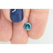 Loose Blue Diamond Round Shaped Fancy Color SI1 Real Natural Enhanced 1.37 Carat