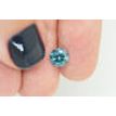 Blue Diamond Loose Real Round Shaped Fancy Color SI2 Natural Enhanced 1.34 Carat