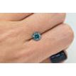 Blue Diamond Loose Real Round Shaped Fancy Color SI2 Natural Enhanced 1.34 Carat