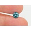 Blue Diamond Loose Real Round Shaped Fancy Color SI2 Natural Enhanced 1.34 Carat