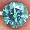Round Cut Diamond Fancy Blue 1.51 Carat SI2 