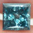 Fancy Blue Princess Diamond 1.52 Carat SI3 