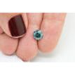 Certified 1.53 Carat Round Cut Fancy Green Color VS2 Loose Real Diamond Enhanced For Wedding Ring