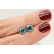 3.42 TCW Diamond Pair Round Fancy Blue Loose I1