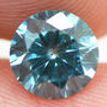 Round Shaped Diamond Loose Fancy Blue 1.21 Carat SI1