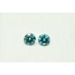 Loose Fancy Blue Round Diamonds Matching Pair 0.59 TCW VS2