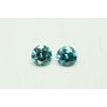 Loose Fancy Blue Round Diamonds Matching Pair 0.59 TCW VS2