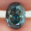 Oval Cut Diamond Fancy Blue Color Loose 1.08 Carat VS2