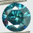Loose Round Shape Fancy Blue Diamond 1.54 Carat SI2