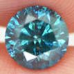 Loose Round Shape Fancy Blue Diamond 1.54 Carat SI2