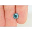 Loose Round Shape Fancy Blue Diamond 1.54 Carat SI2