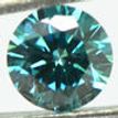 Round Shape Diamond Blue Color Loose 1/2 Carat VS2