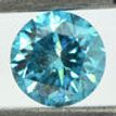 Loose Fancy Blue Round Diamond 0.45 Carat SI2