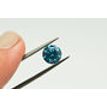 Round Cut Diamond Fancy Blue 1.75 Carat SI1