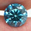 Round Cut Diamond Fancy Blue 1.75 Carat SI1