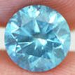 Loose Blue Round Diamond 1.55 Carat SI2