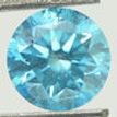 Loose Blue Round Diamond 1.55 Carat SI2