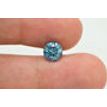 Loose Round Diamond Fancy Blue Color 1.76 Carat SI3 Natural Enhanced Polished