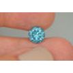 Blue Diamond Round Shaped Loose Fancy Color Real Natural Enhanced SI2 2.12 Cara
