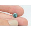 Loose Round Shape Diamond Fancy Turquoise Color SI2 Natural Enhanced 1.31 Carat