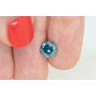 Loose Blue Round Diamond 1.72 Carat SI1