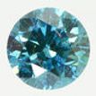 Fancy Blue Color Round Diamond 0.55 Carat SI1