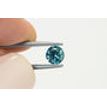 Fancy Blue Color Round Diamond 0.55 Carat SI1