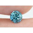 Fancy Blue Color Round Diamond 0.55 Carat SI1