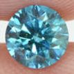 Fancy Blue Color Round Diamond 0.55 Carat SI1