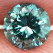 Fancy Blue Round Cut Diamond 0.47 Carat VS2
