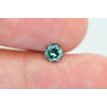Fancy Blue Round Cut Diamond 0.47 Carat VS2