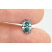 Oval Cut Diamond Blue Color 1.26 Carat VVS2