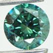 Loose Round Diamond Fancy Blue 0.61 Carat VS2