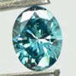 Oval Cut Diamond Blue Color Loose 0.50 Carat VS2
