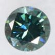 Round Cut Diamond Fancy Green Blue 0.44 Carat VS1 IGI Certificate