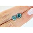 Round Shape Diamond Matching Pair Fancy Blue Color Loose Enhanced SI1 4.42 TCW