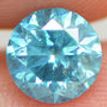 Loose Fancy Blue Real Diamond Round Shaped 1.13 Carat