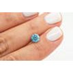 Loose Fancy Blue Real Diamond Round Shaped 1.13 Carat