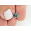 Loose Round Shaped Diamond 1.65 Carat Fancy Blue Color I1 Enhanced Natural For Ring