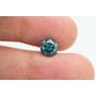 Loose Round Shaped Diamond 1.65 Carat Fancy Blue Color I1 Enhanced Natural For Ring