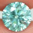 Round Shaped Diamond Loose Fancy Blue 1 Carat SI2
