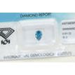 Pear Shape Diamond Blue Color 0.61 Carat SI2 IGI Certified