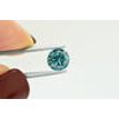 Round Diamond Fancy Blue Color VS2 Certified 1.72 Carat